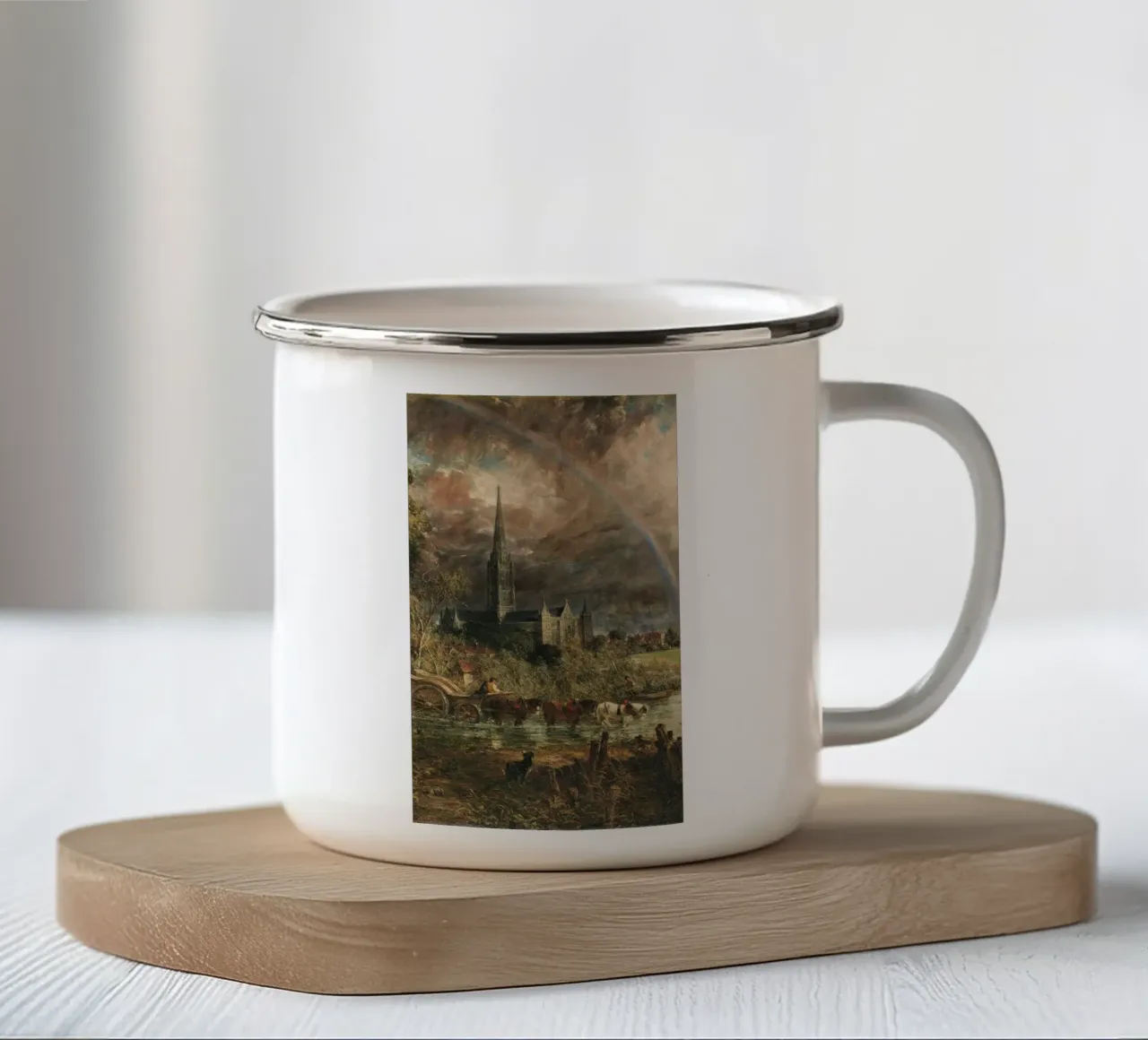 John Constable Arte tazza in smalto da Brooke