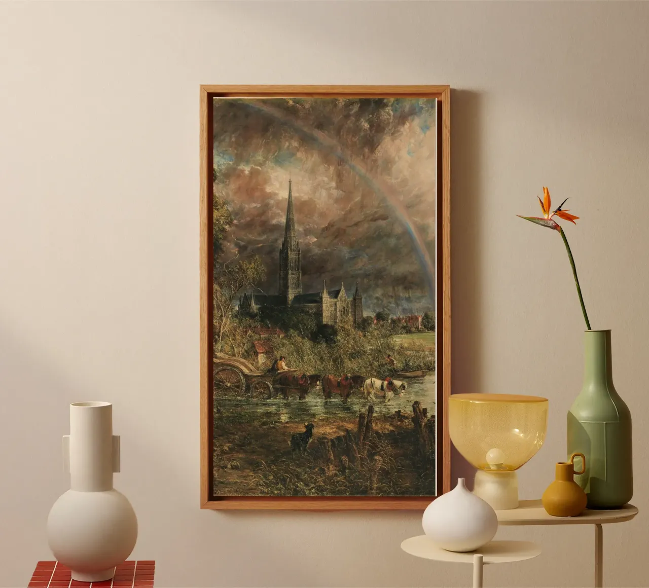 John Constable Kunst canvas met Baklijst van Brooke