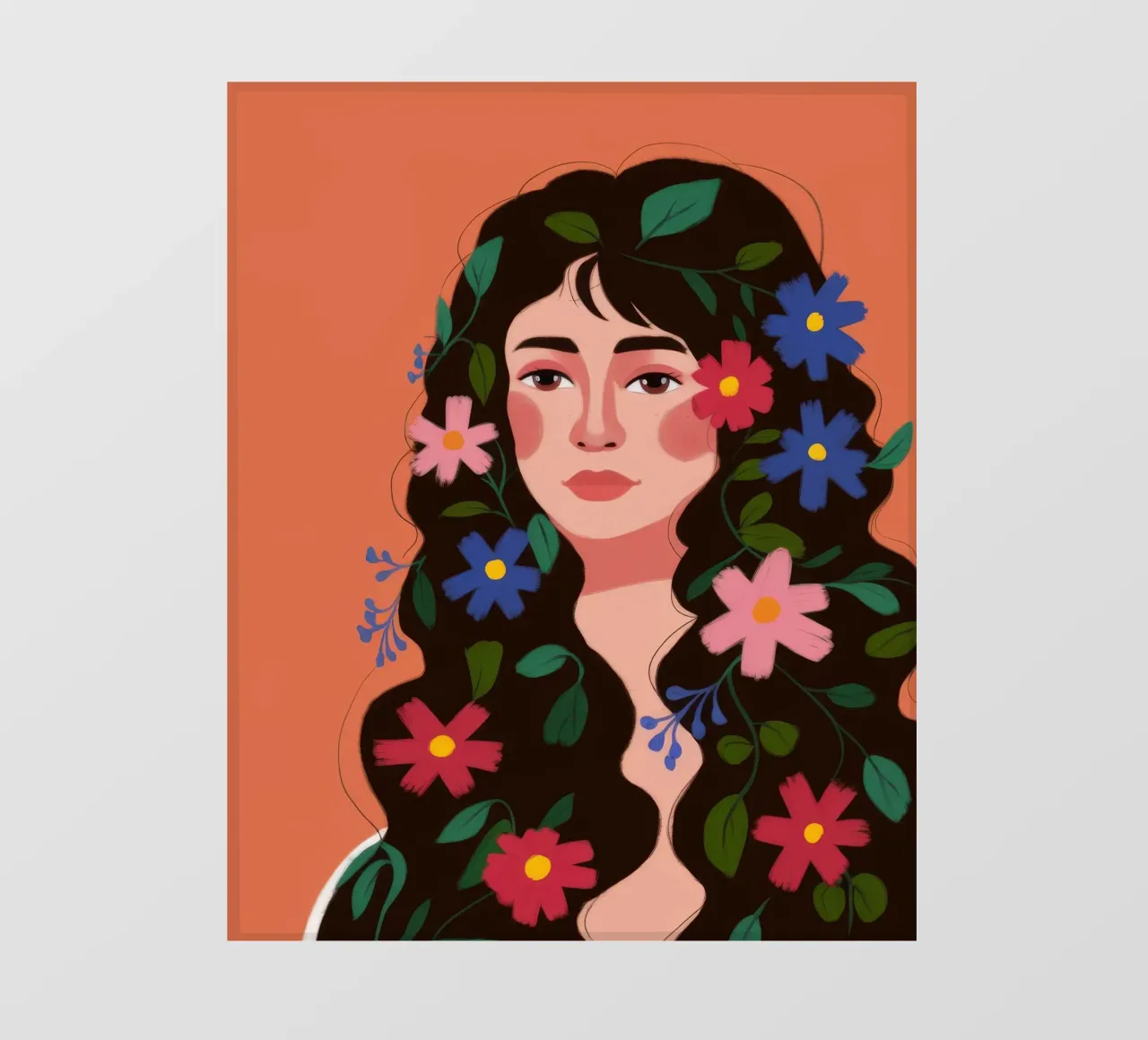 Armonia dei capelli in fiore telo in pvc da Petal Canvas
