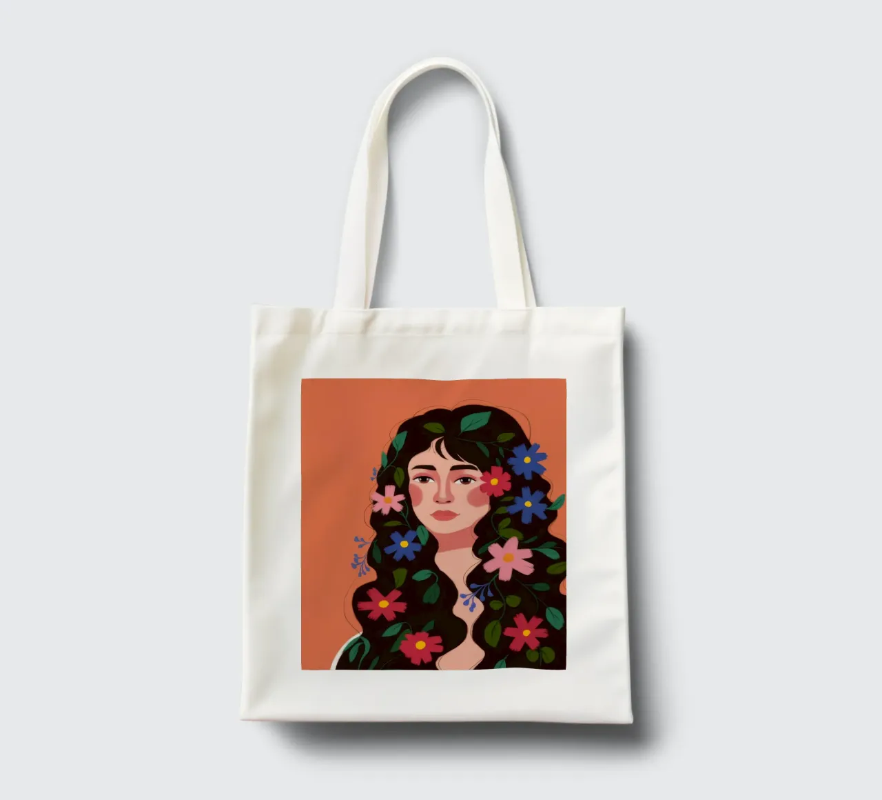 Blossoming Hair Harmony tote bag by Petal Canvas