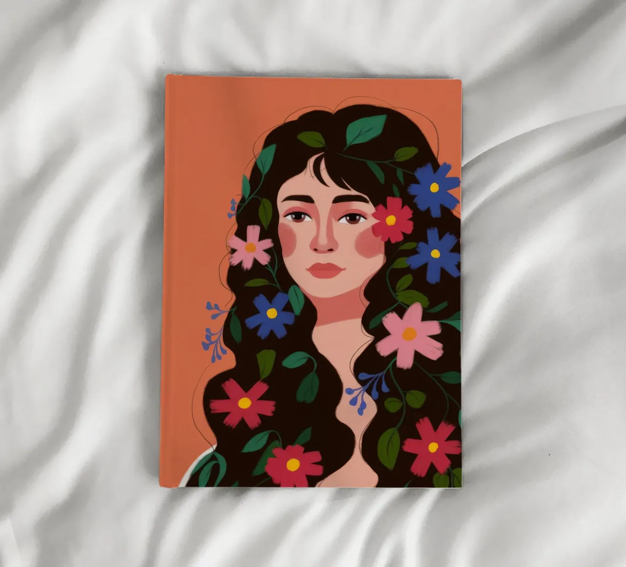 Blossoming Hair Harmony carnet de notes de Petal Canvas