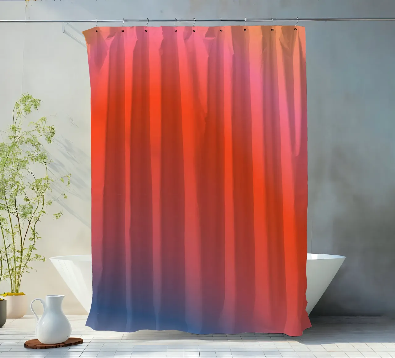ROGER'S BRILLIANT MATCHPOINT shower curtain by ÂME LIBRE STUDIO