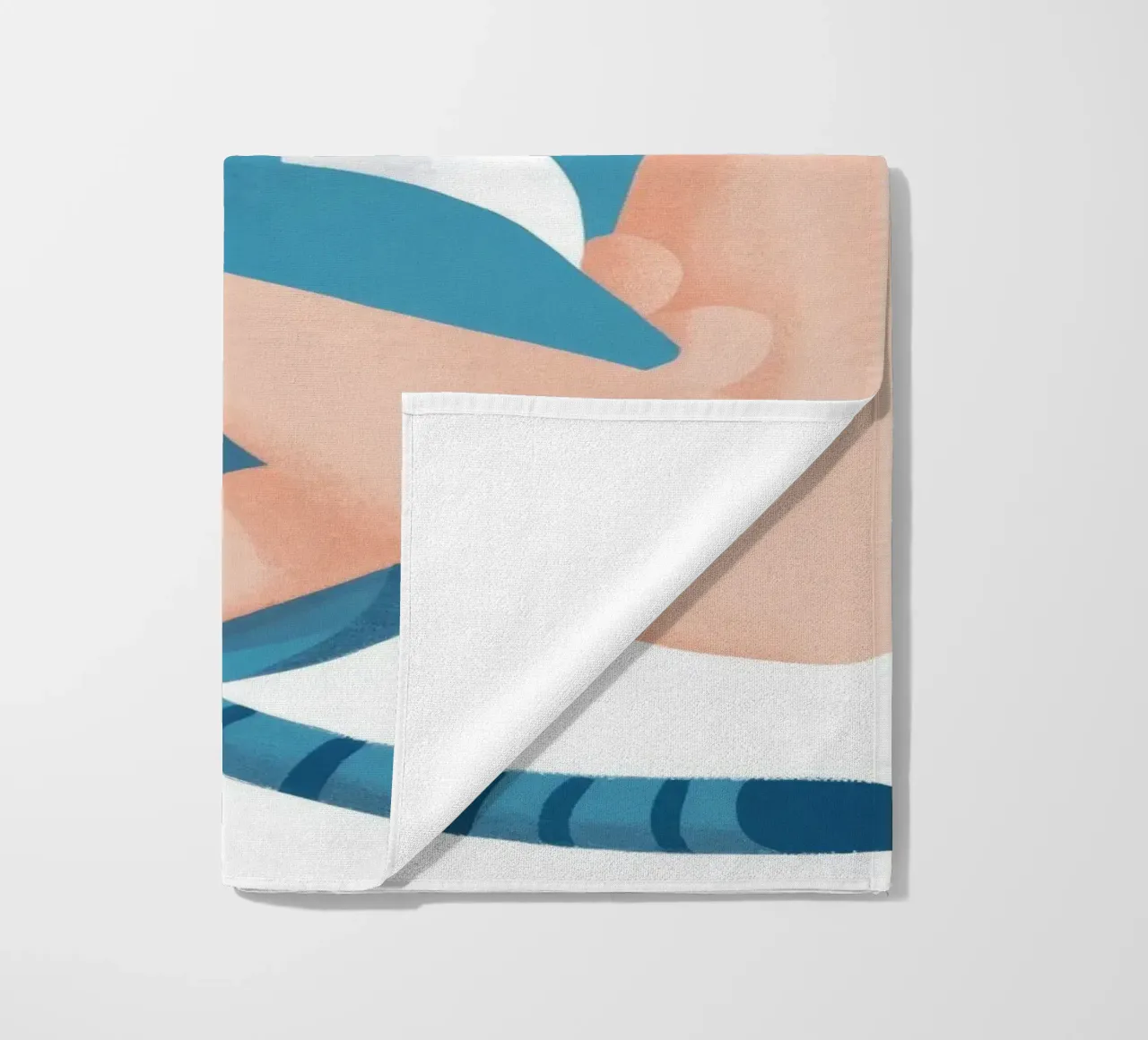 Abbraccio di affetto felino telo mare da Petal Canvas