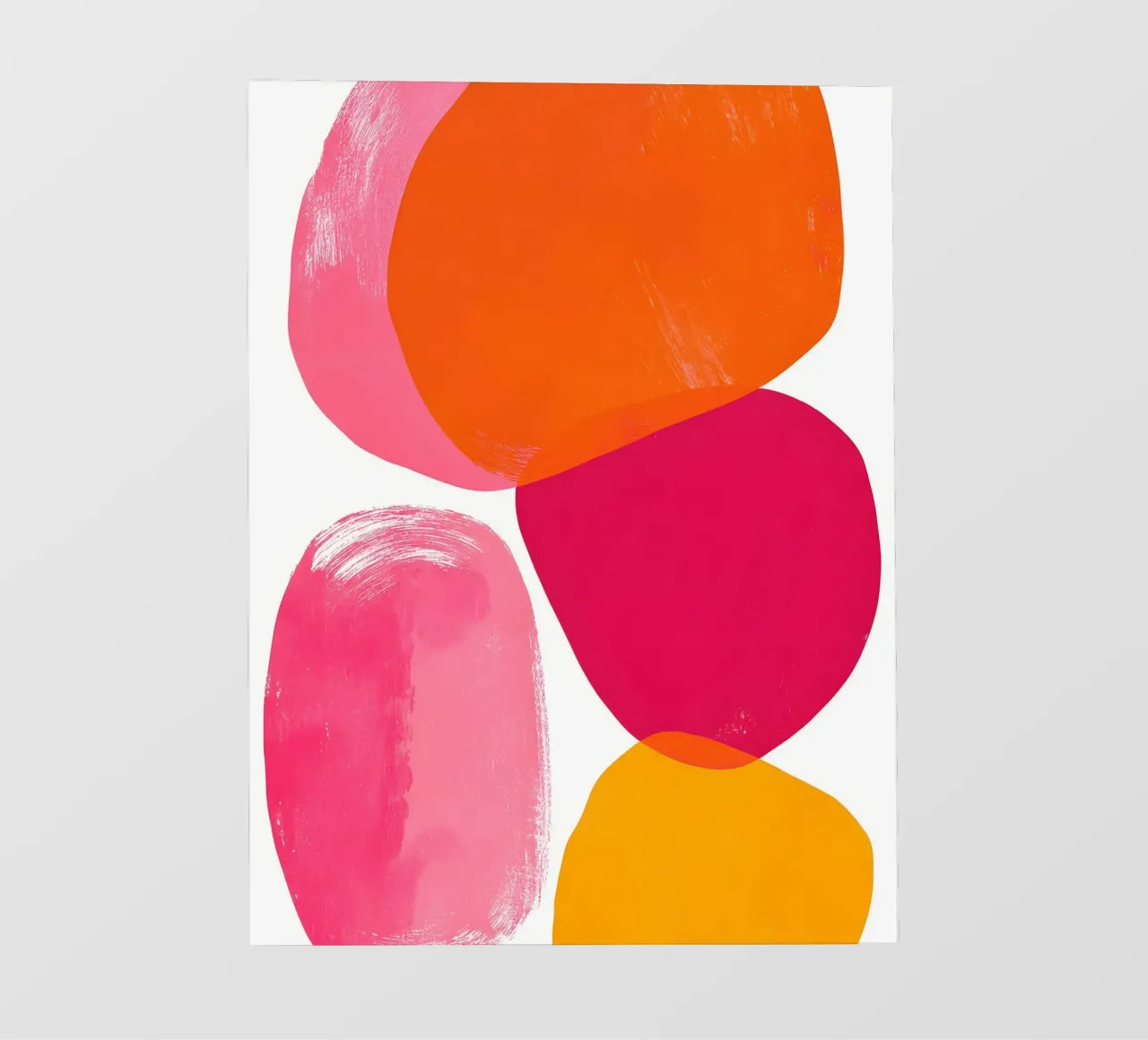 Pink and Orange Abstract pellicola backlit da Gypsy Galleria
