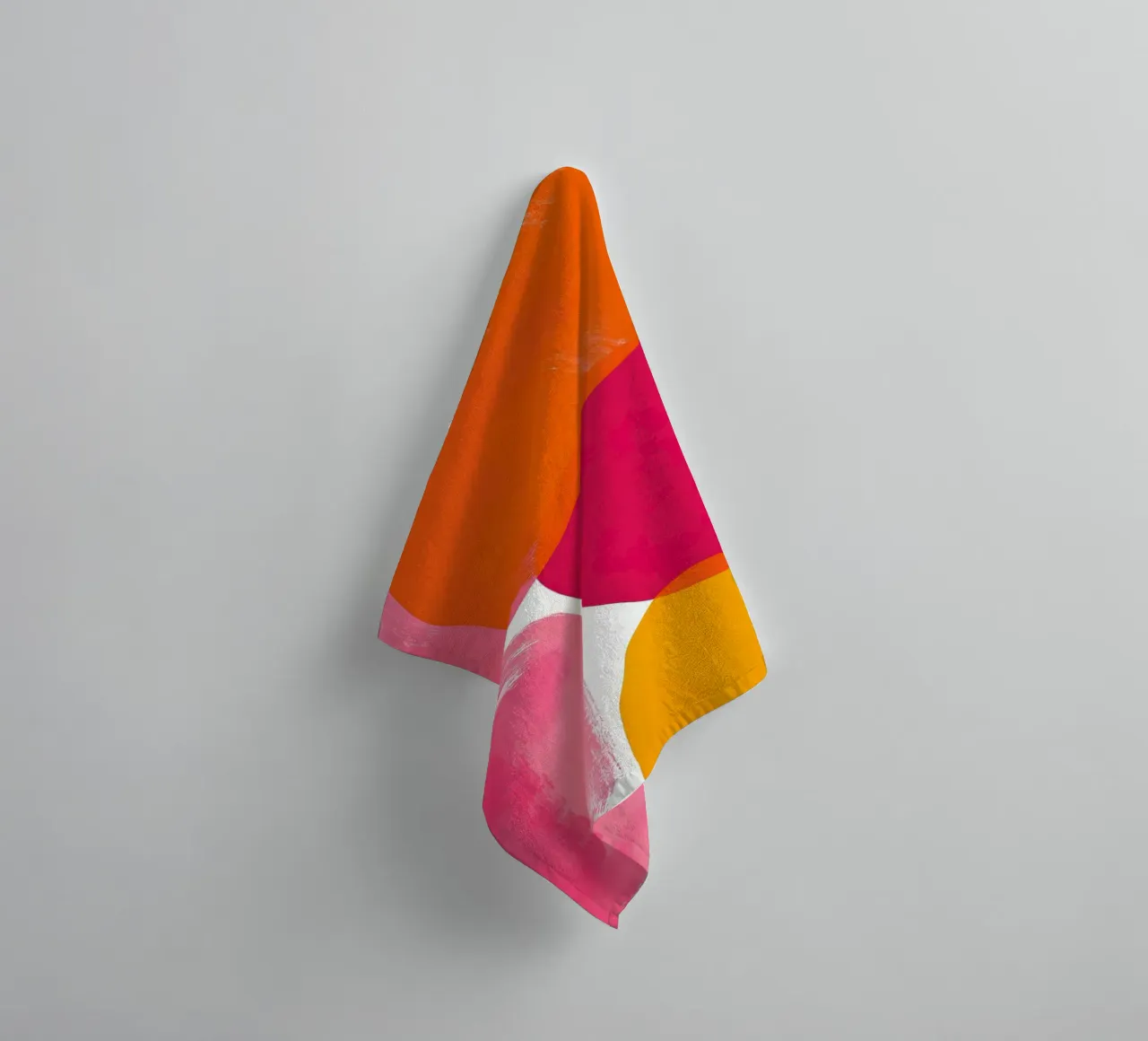 Pink and Orange Abstract asciugamano da bagno da Gypsy Galleria