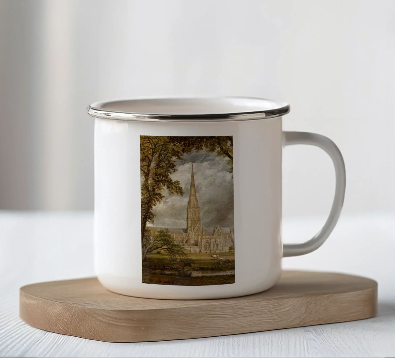 John Constable tazza in smalto da Brooke