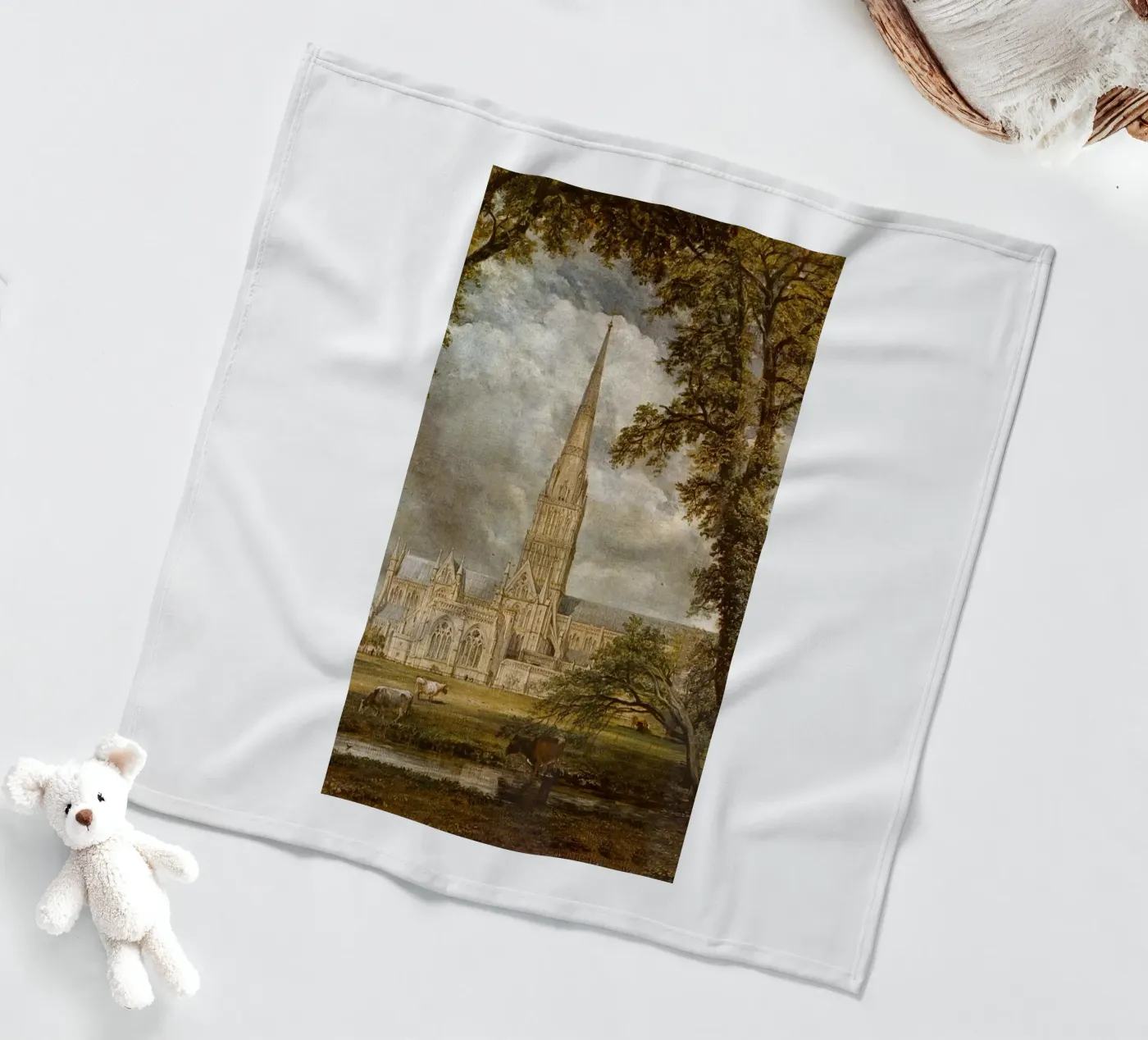 John Constable fleece blanket by Brooke