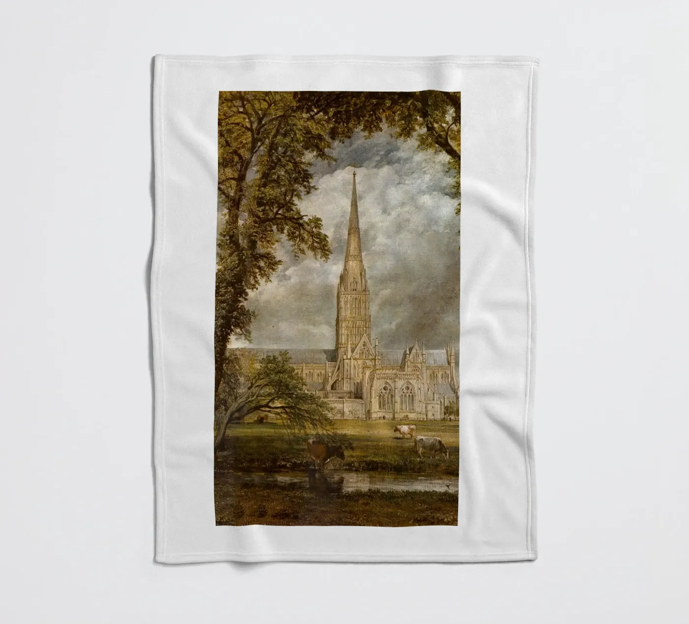 John Constable fleece blanket by Brooke
