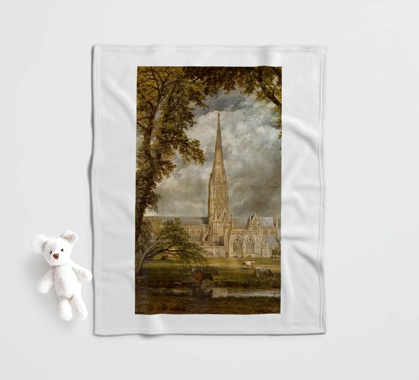 John Constable fleece blanket by Brooke