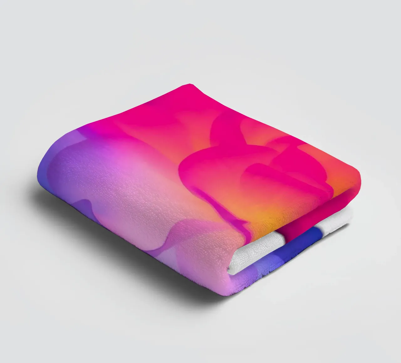 Fleur de lotus colorée et lumineuse dans l'obscurité serviette de bain de DesignDoodle