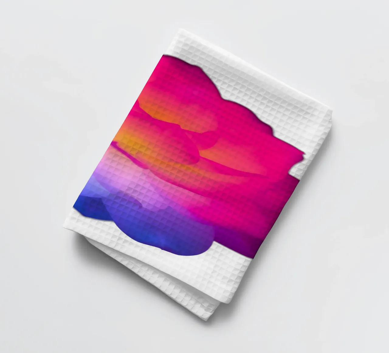 Fleur de lotus colorée et lumineuse dans l'obscurité torchon de DesignDoodle