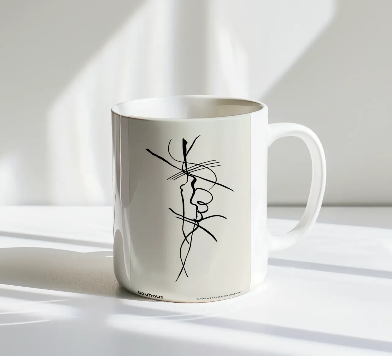 Kandinsky - Diagram 20 tazza in ceramica da Vintage by JUNIQE
