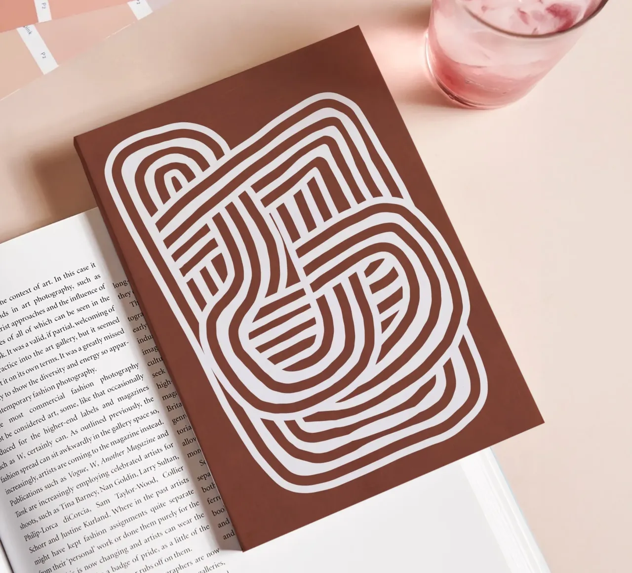Line art Sculpt in umber 03 notebook by Little Dean