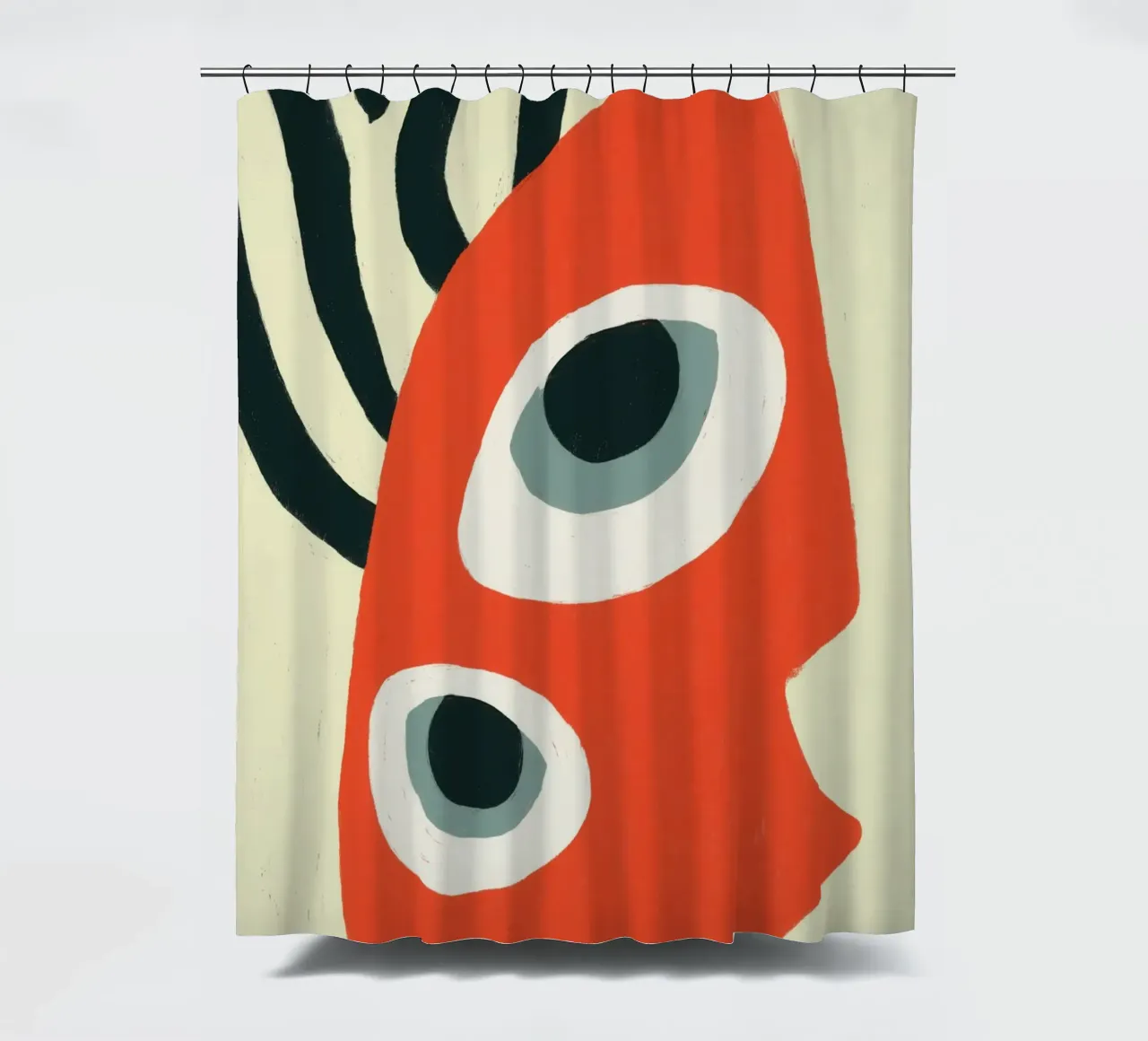 A los ojos de los demás | Pintura abstracta cortina de baño de Autofocus