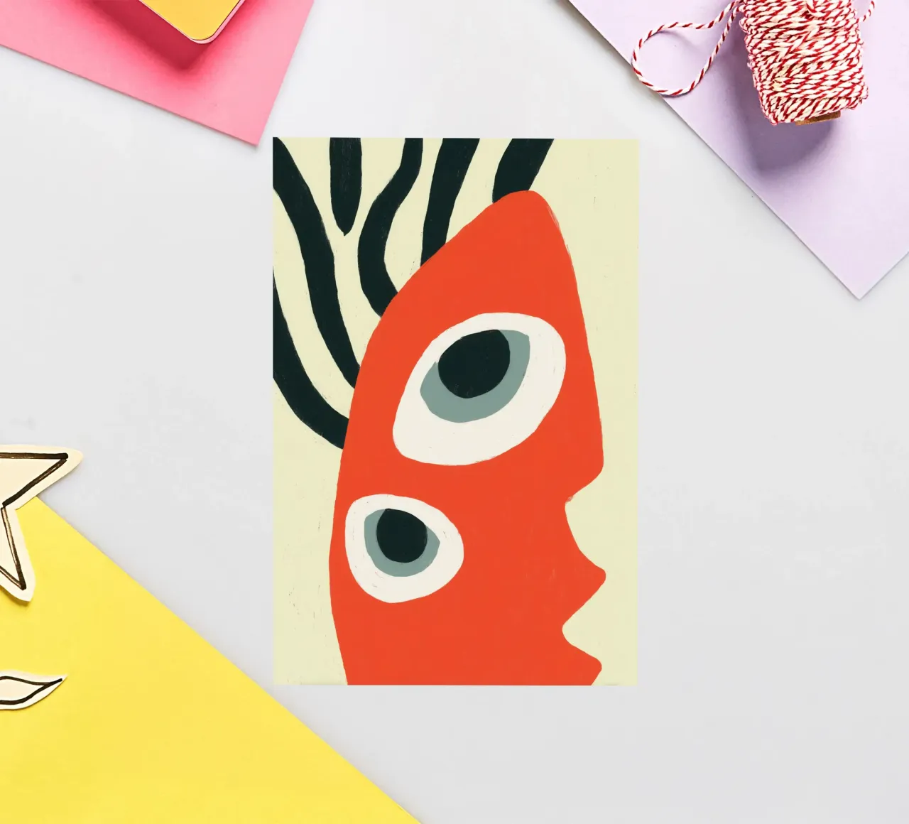 Dans les yeux des autres | Peinture abstraite autocollant de Autofocus
