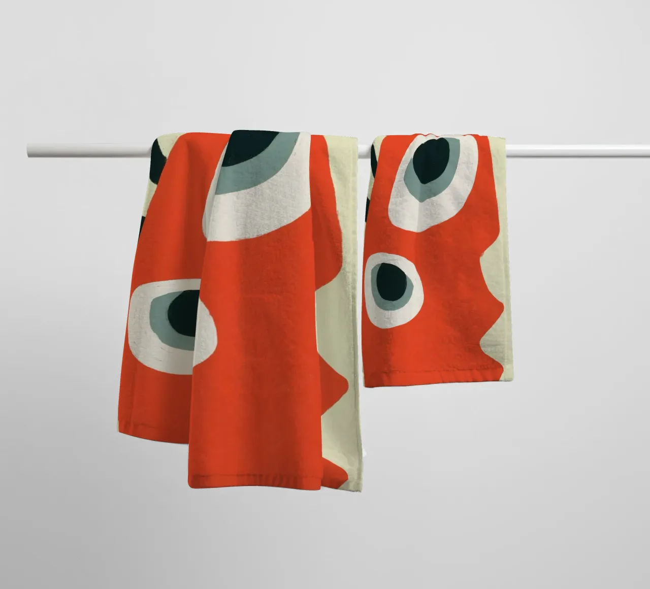 In the Eyes of Others | Abstract Painting towel by Autofocus
