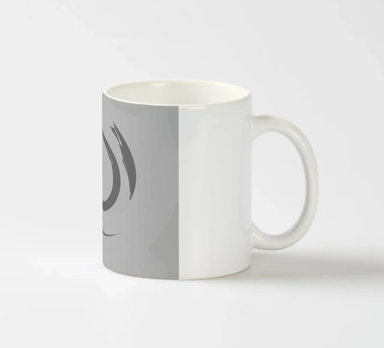Motifs ronds dynamiques abstraits en gris mug en céramique de Something for you