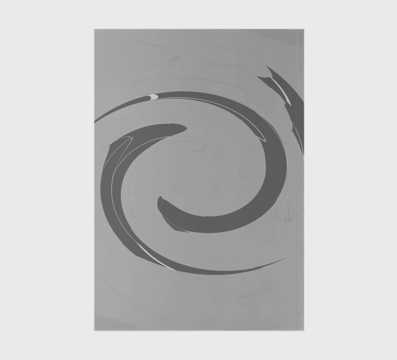 Abstract dynamic round patterns in grey notebook by Something for you