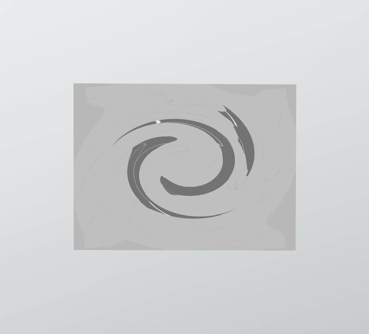 Abstract dynamic round patterns in grey sticker by Something for you