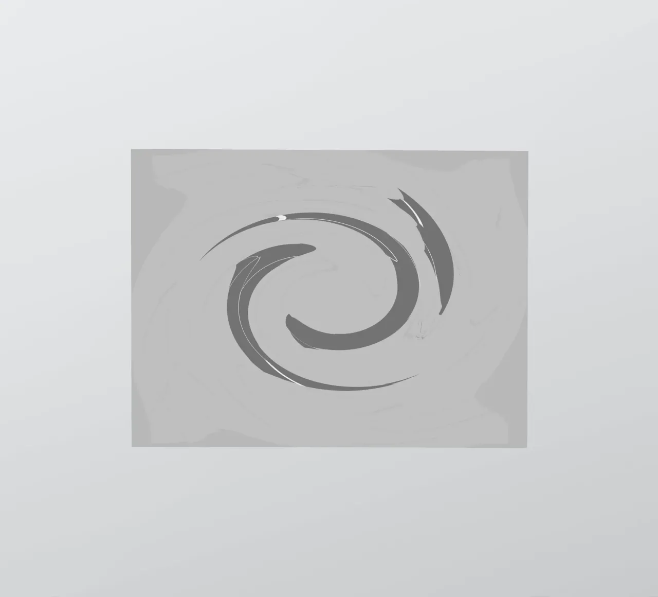 Motivi astratti dinamici rotondi in grigio adesivo da Something for you