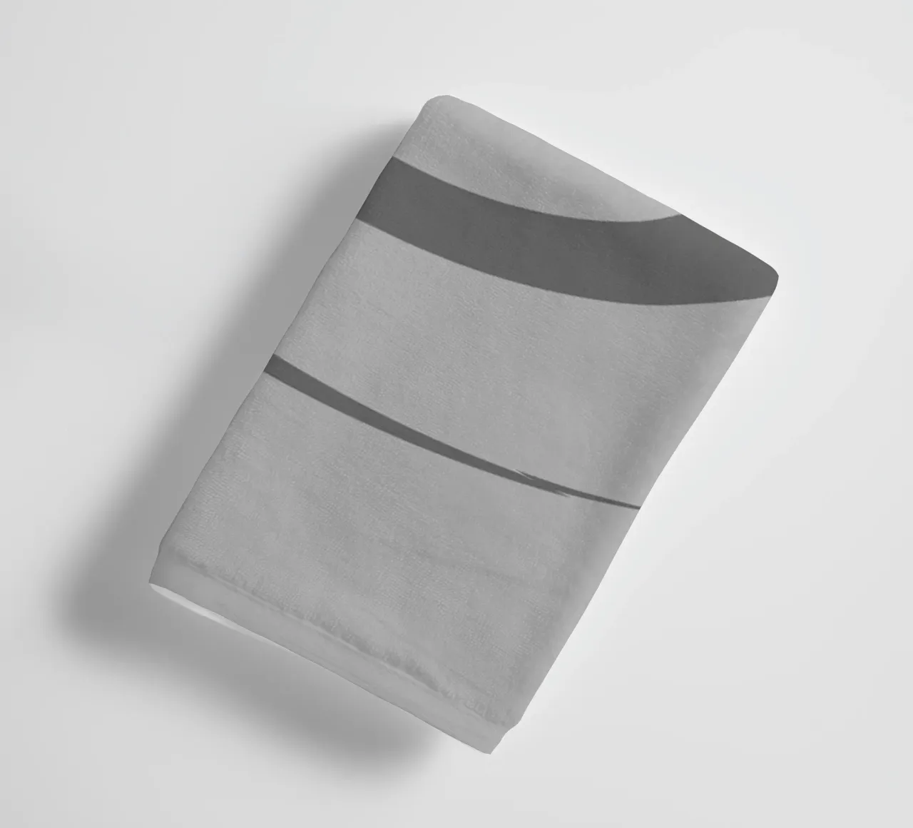 Abstrakte dynamische runde Muster in Grau Handtuch von Something for you