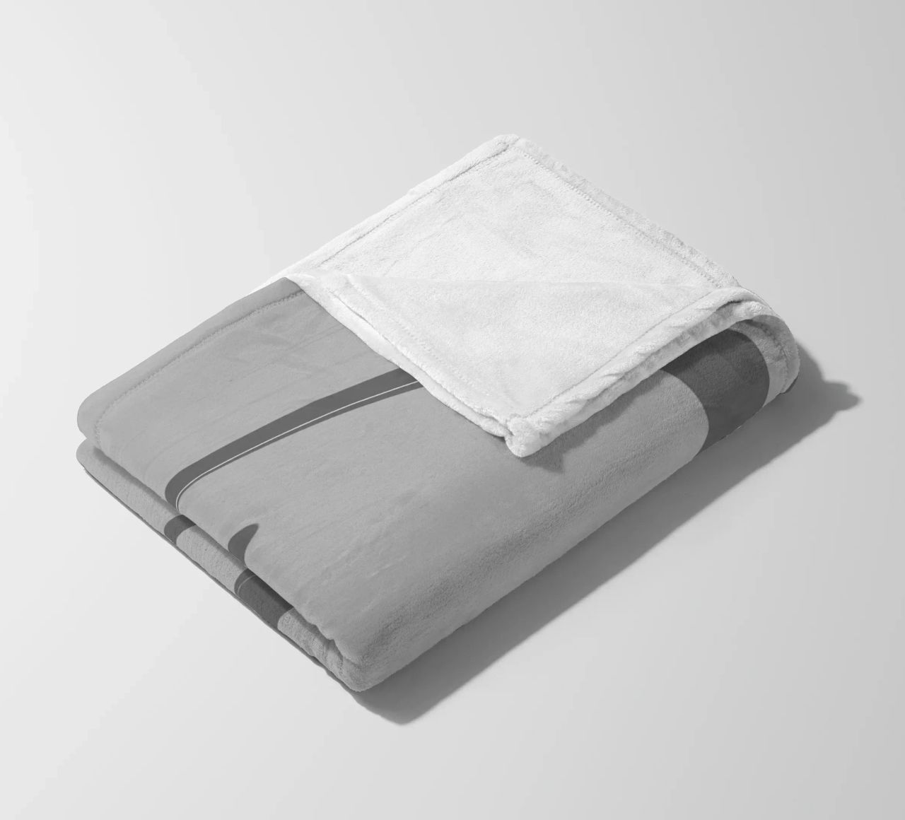 Abstract dynamic round patterns in grey fleece blanket by Something for you