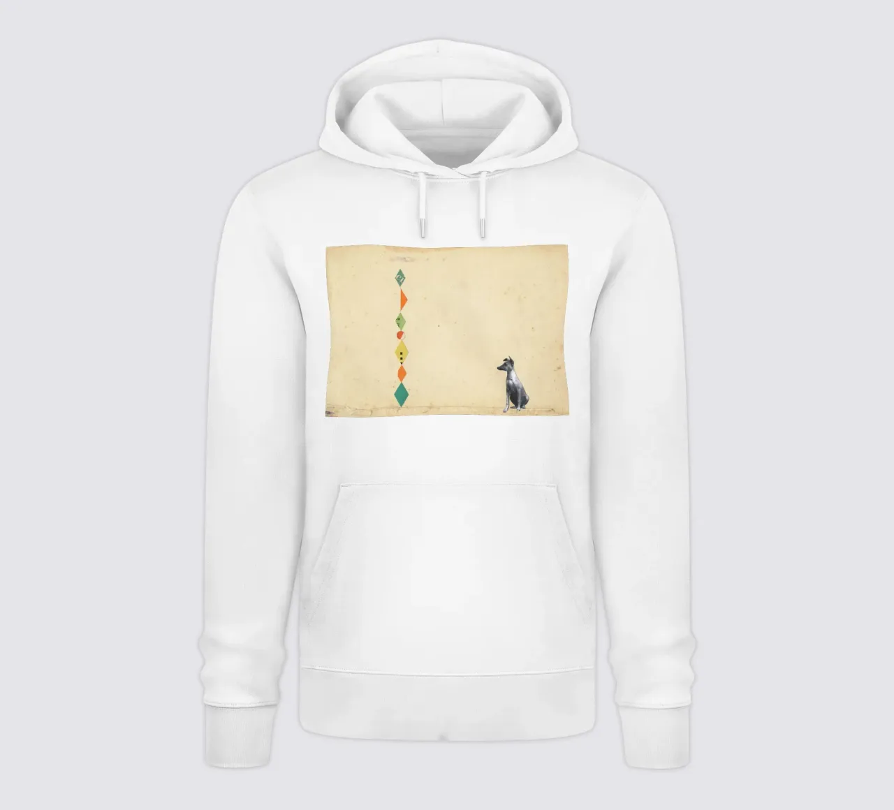 Whippet meraviglioso felpa con cappuccio da Cassia Beck Collage