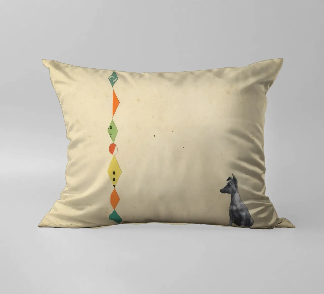 Whippet meraviglioso cuscino da Cassia Beck Collage