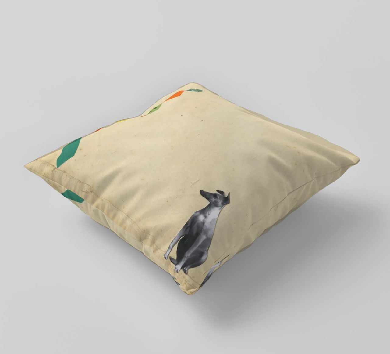 Whippet meraviglioso cuscino da Cassia Beck Collage