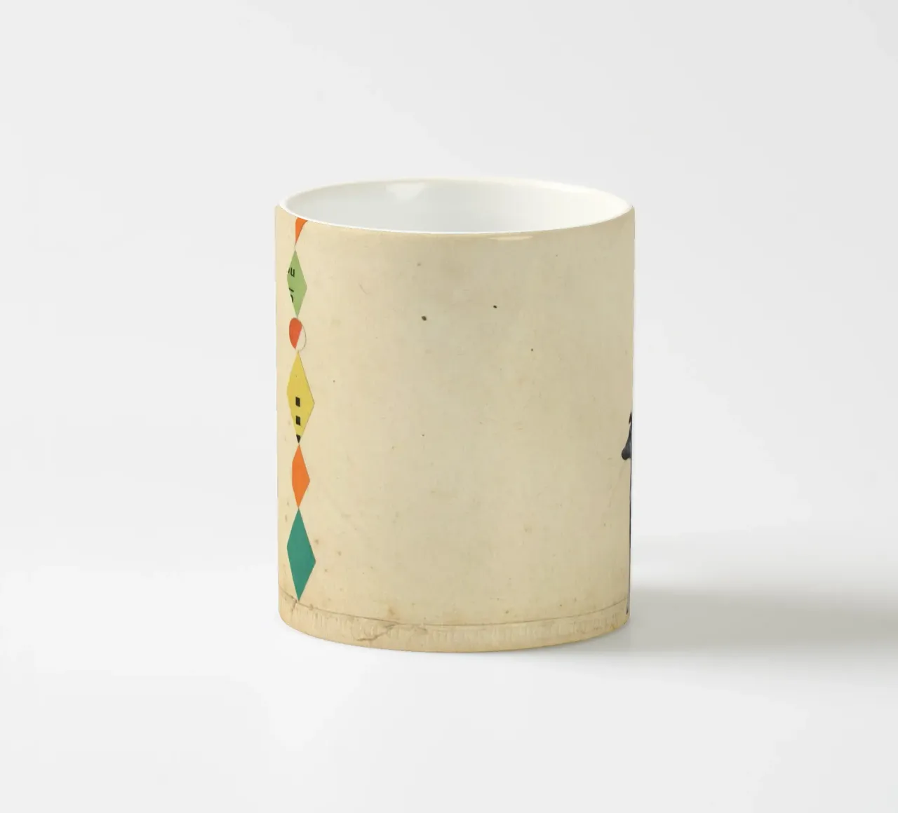 Wundersamer Whippet Keramik Tasse von Cassia Beck Collage
