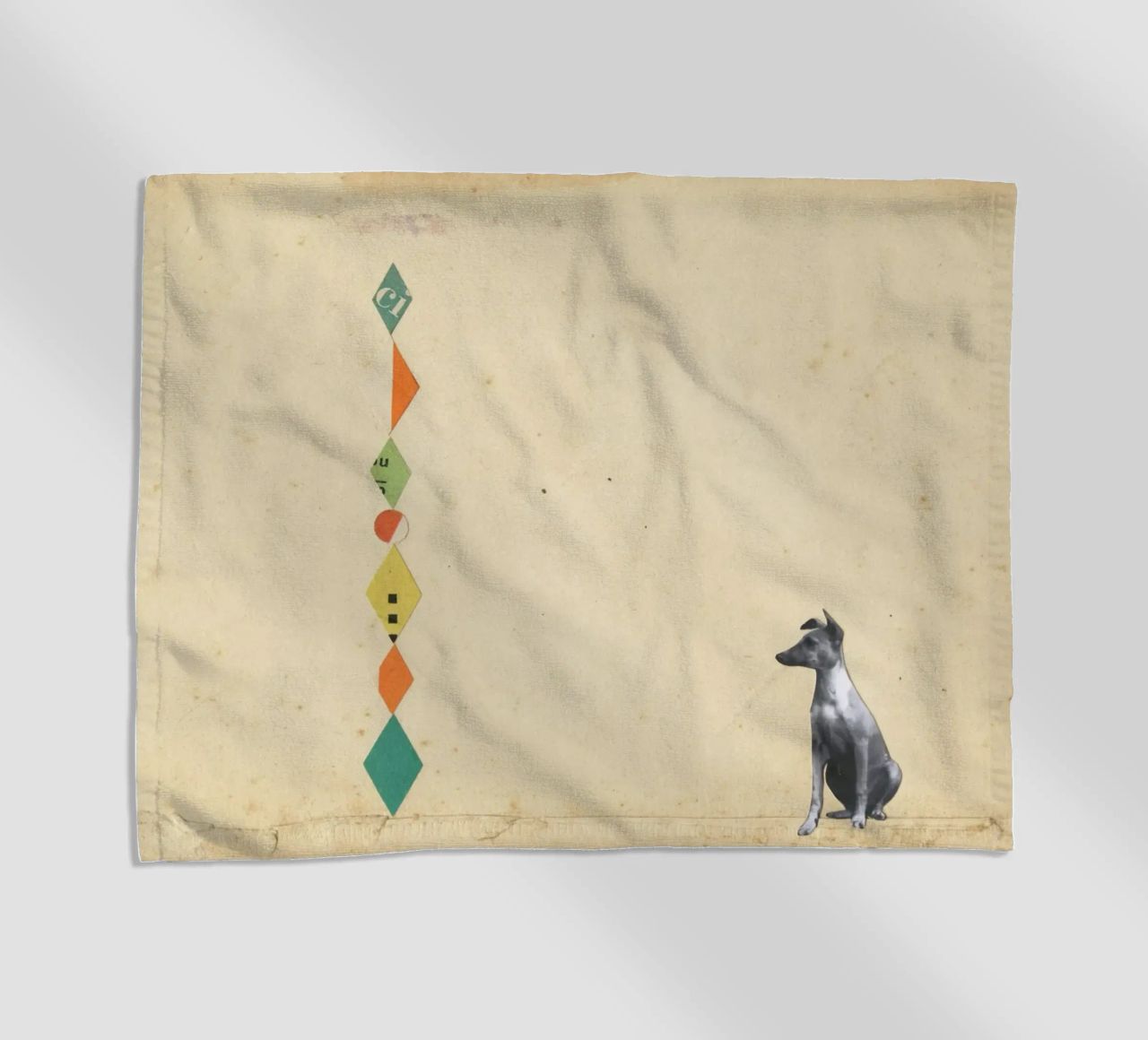 Whippet meraviglioso telo mare da Cassia Beck Collage