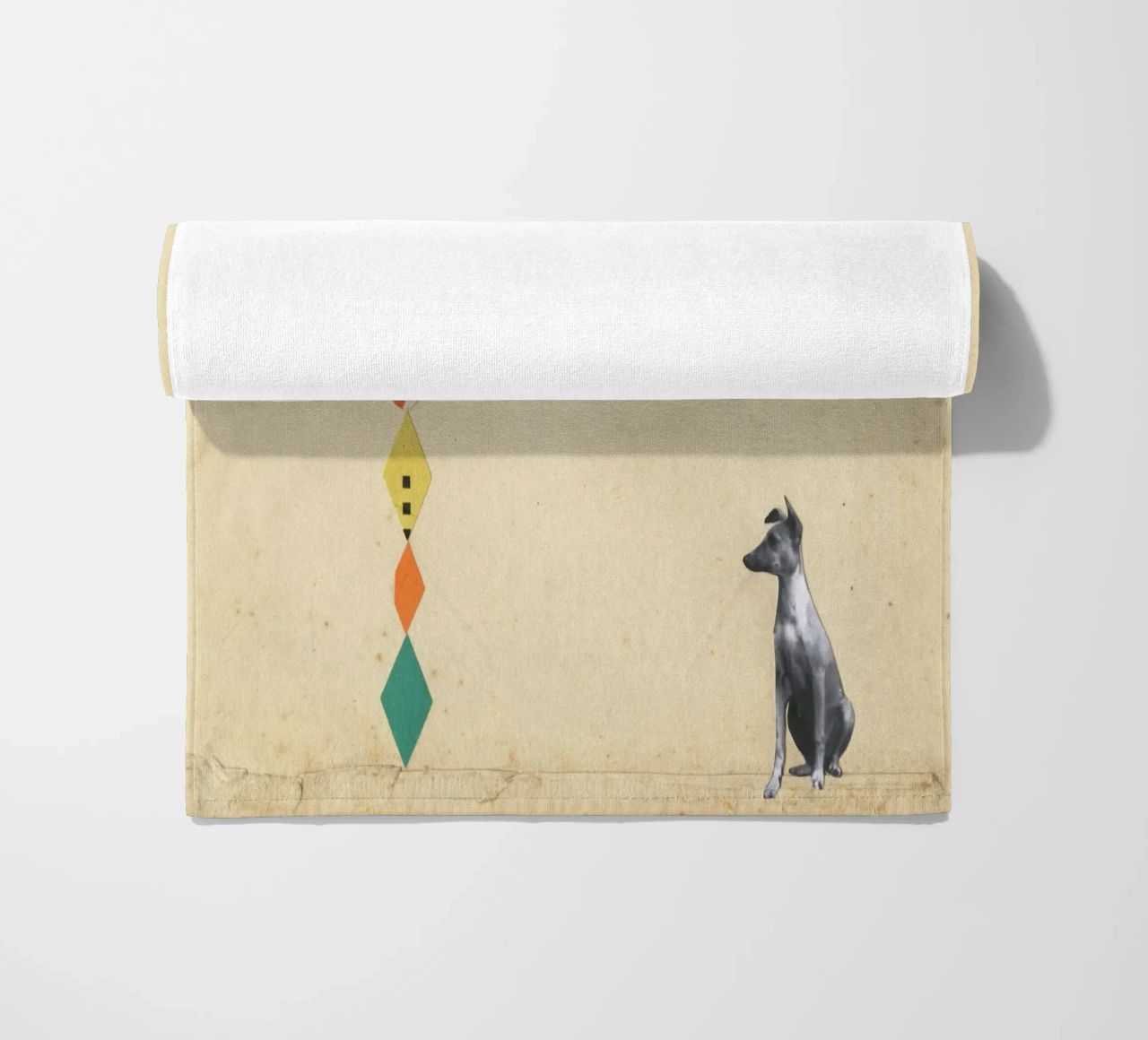 Whippet meraviglioso telo mare da Cassia Beck Collage
