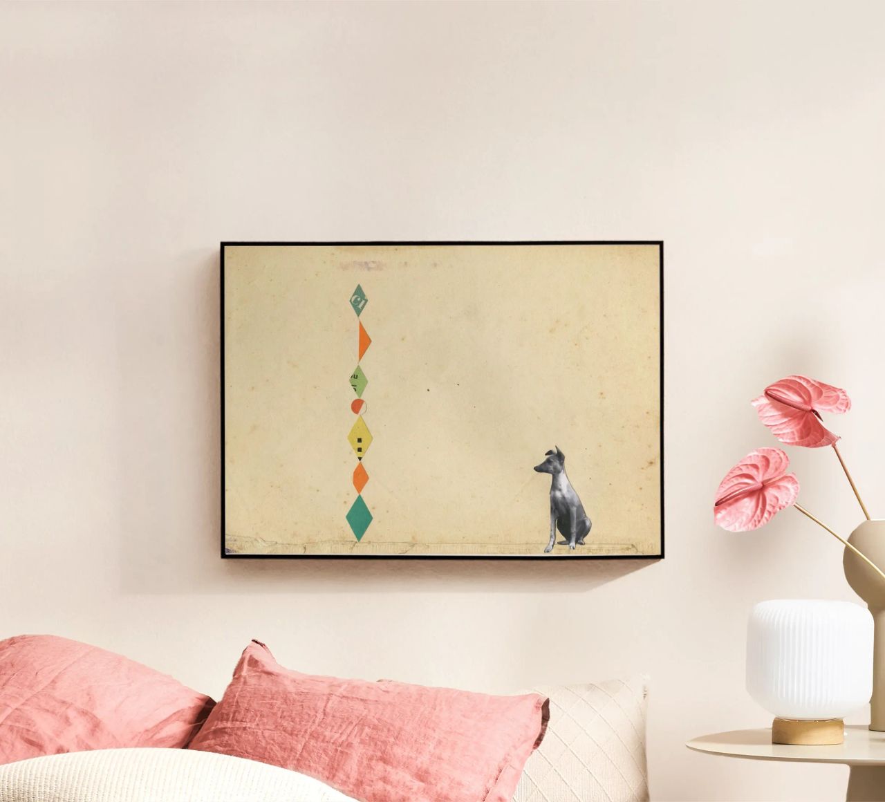 Wondrous Whippet metacrilato de Cassia Beck Collage