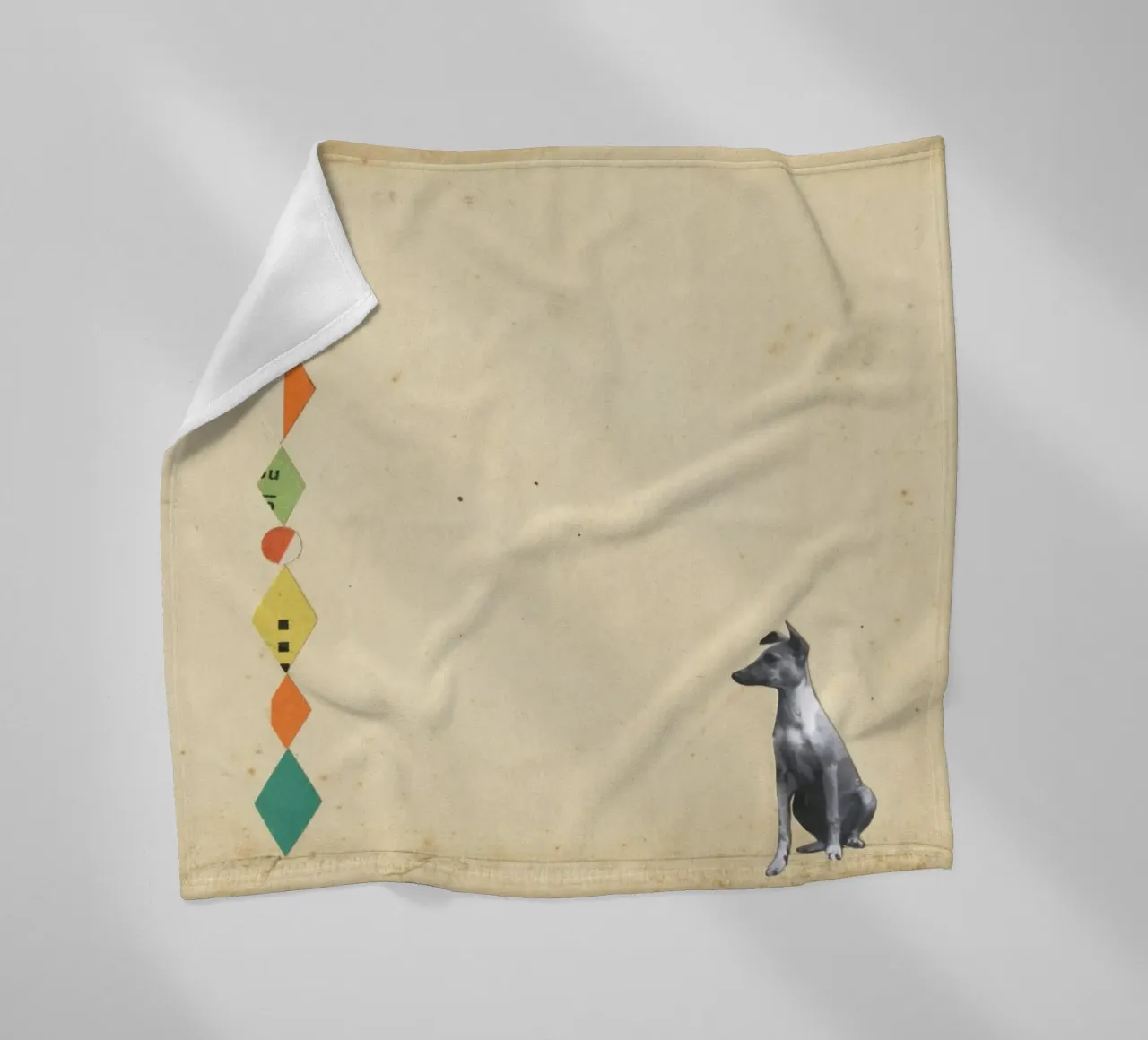 Whippet meraviglioso coperta in pile da Cassia Beck Collage
