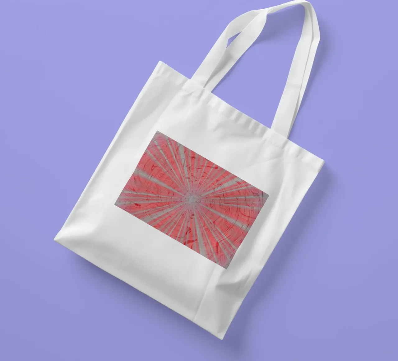 Motif dynamique abstrait dans les couleurs gris et rouge tote bag de Something for you
