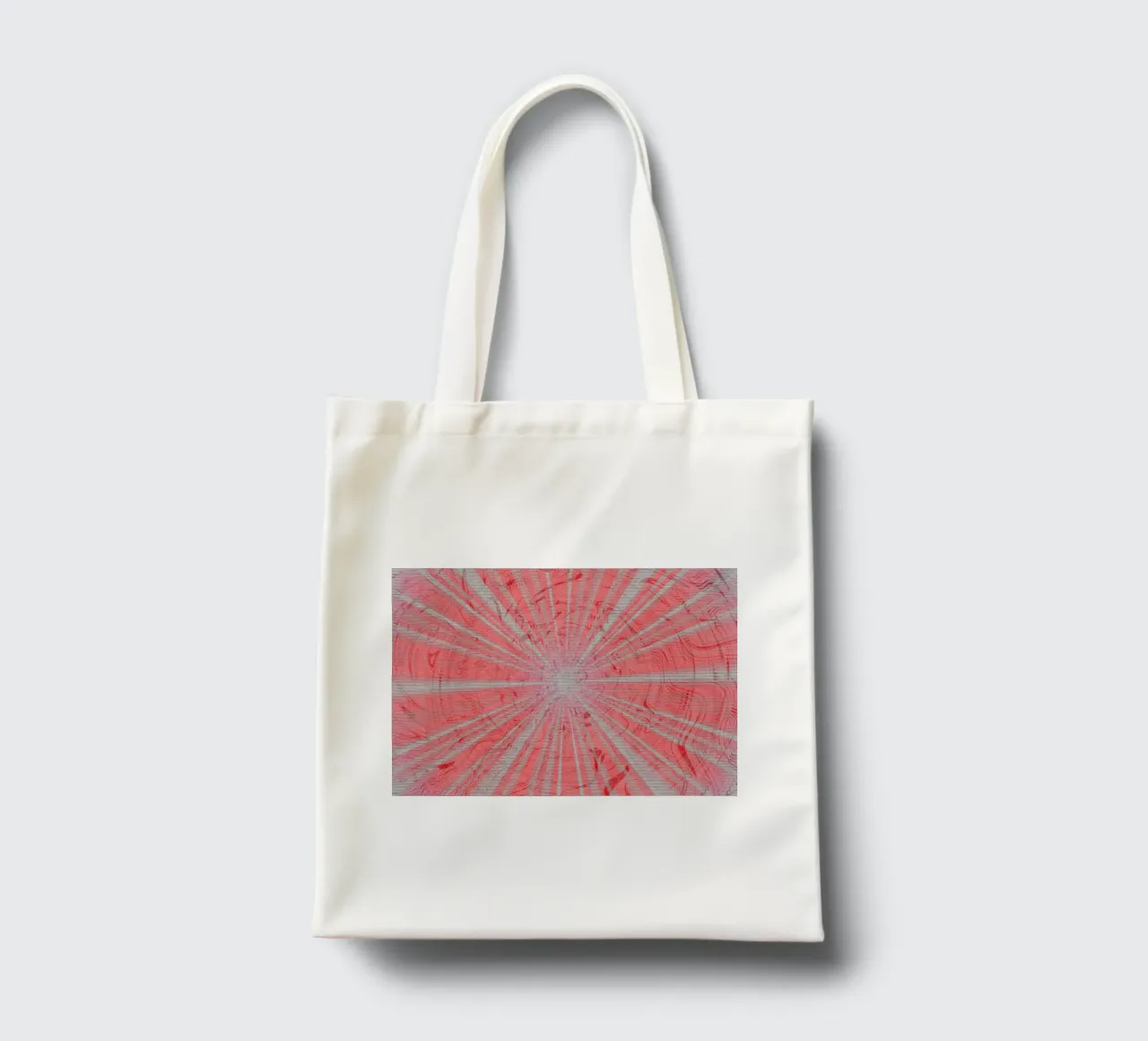 Motif dynamique abstrait dans les couleurs gris et rouge tote bag de Something for you