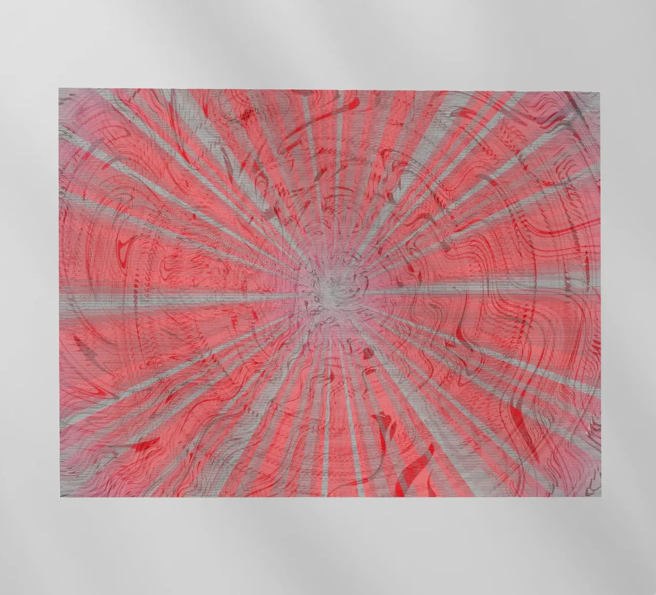 Motivo dinamico astratto nei colori grigio e rosso pellicola backlit da Something for you
