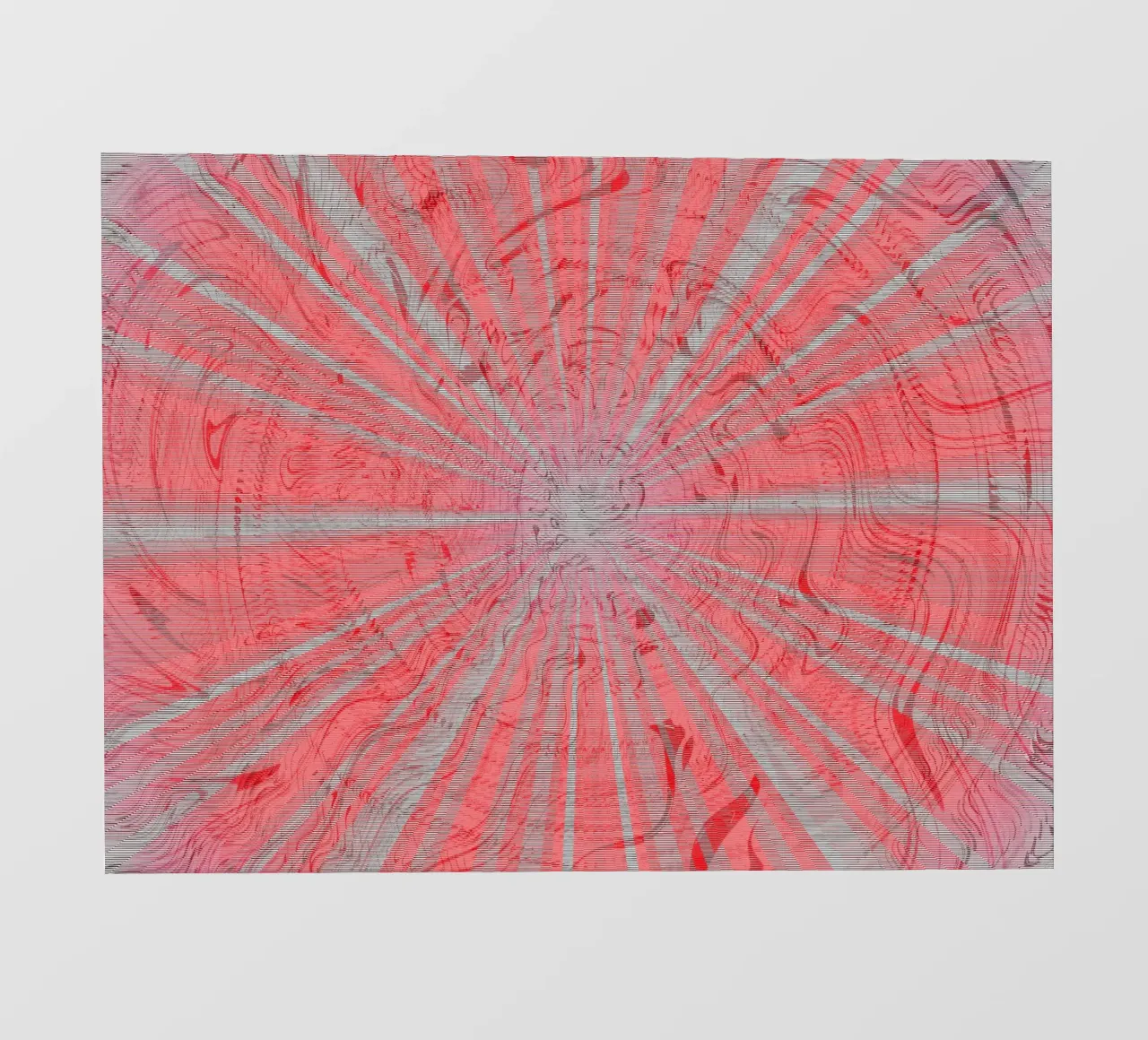 Abstract dynamic pattern in the colours grey and red pvc cover by Something for you
