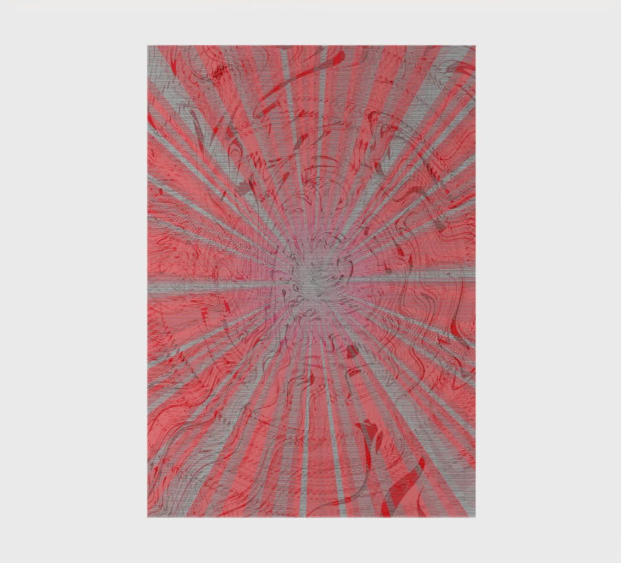 Abstract dynamic pattern in the colours grey and red notebook by Something for you
