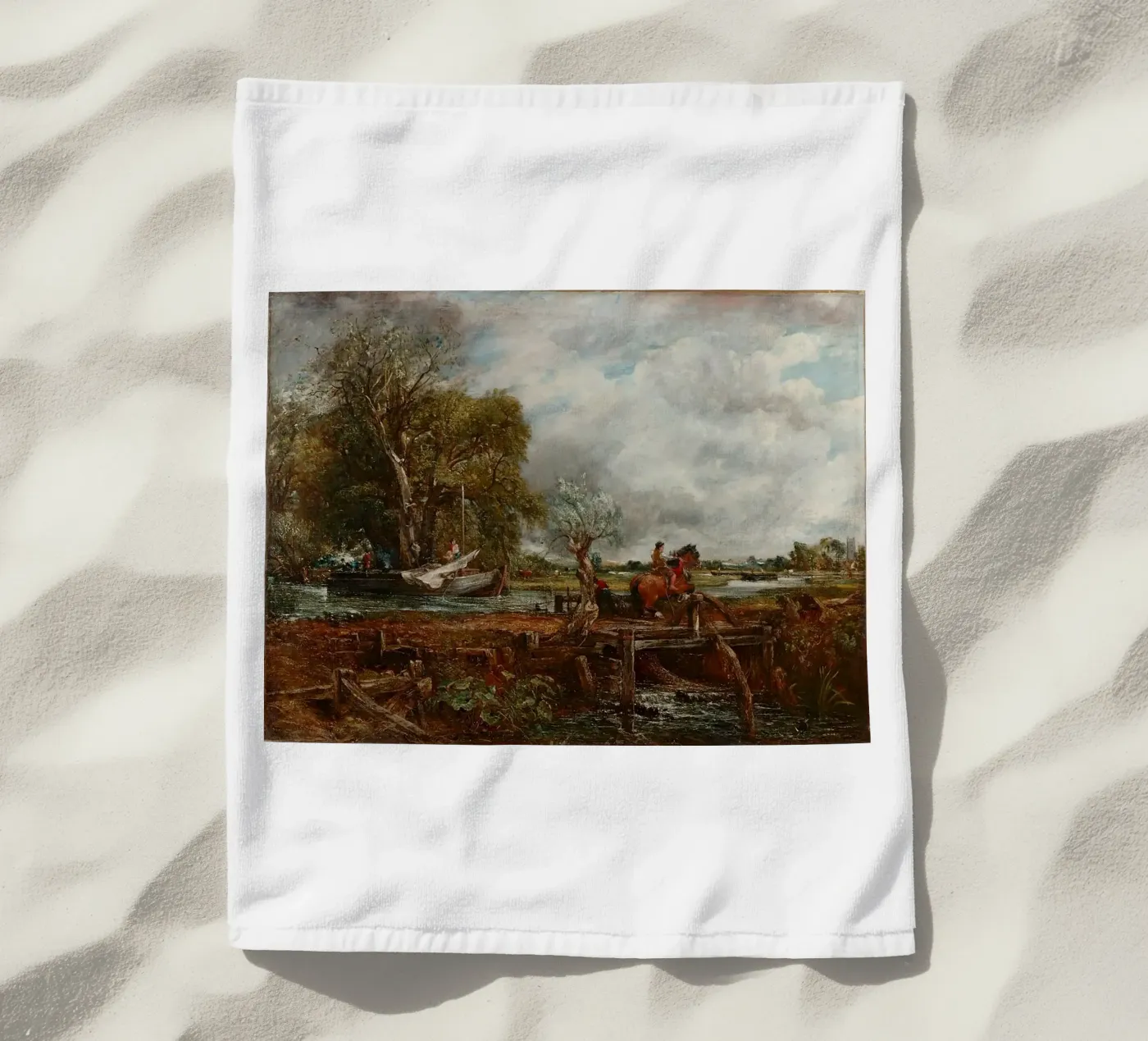 John Constable Art beach towel by Brooke