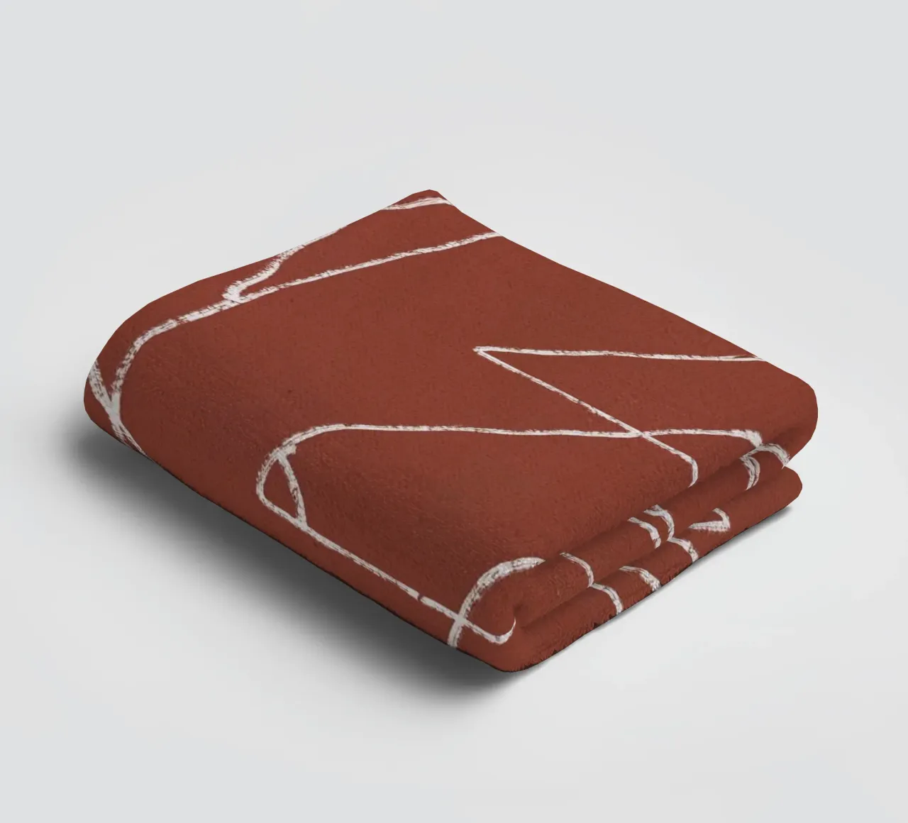 Line art abstract - Nude towel by Little Dean