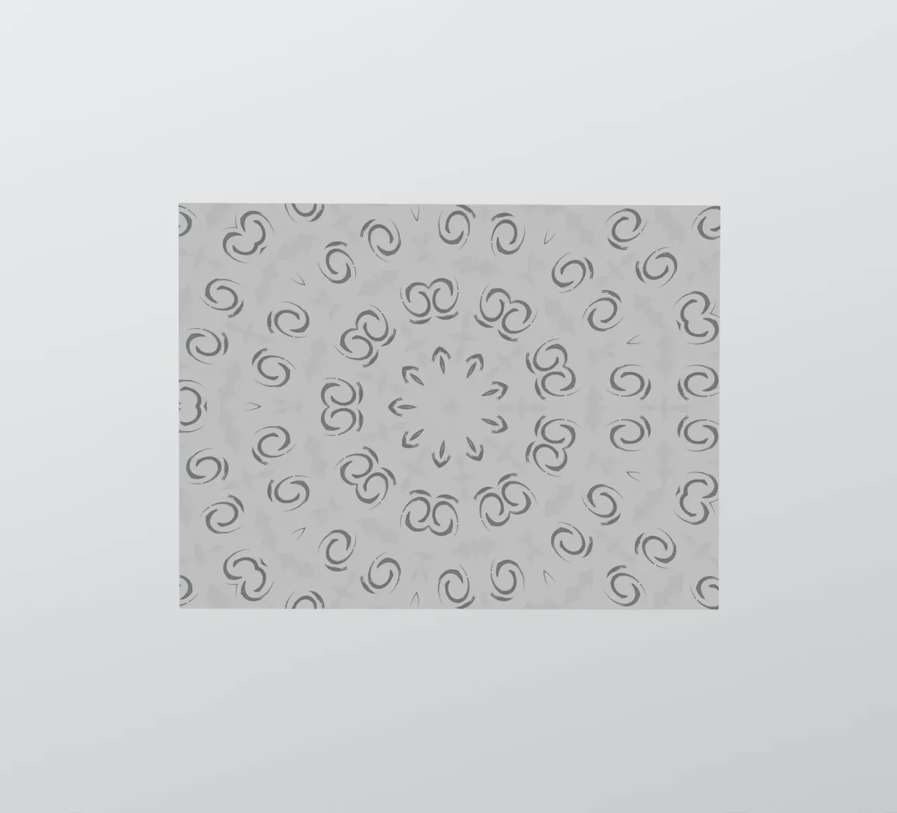 Abstract dynamic circular pattern in grey sticker by Something for you