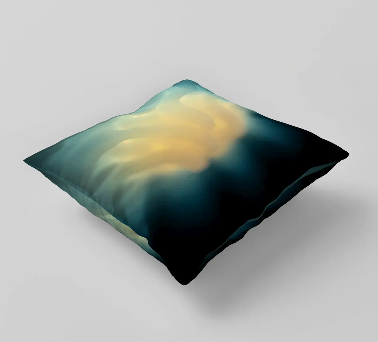 La lumière qui tourbillonne dans des couleurs vibrantes crée une abstr... coussin de DesignDoodle