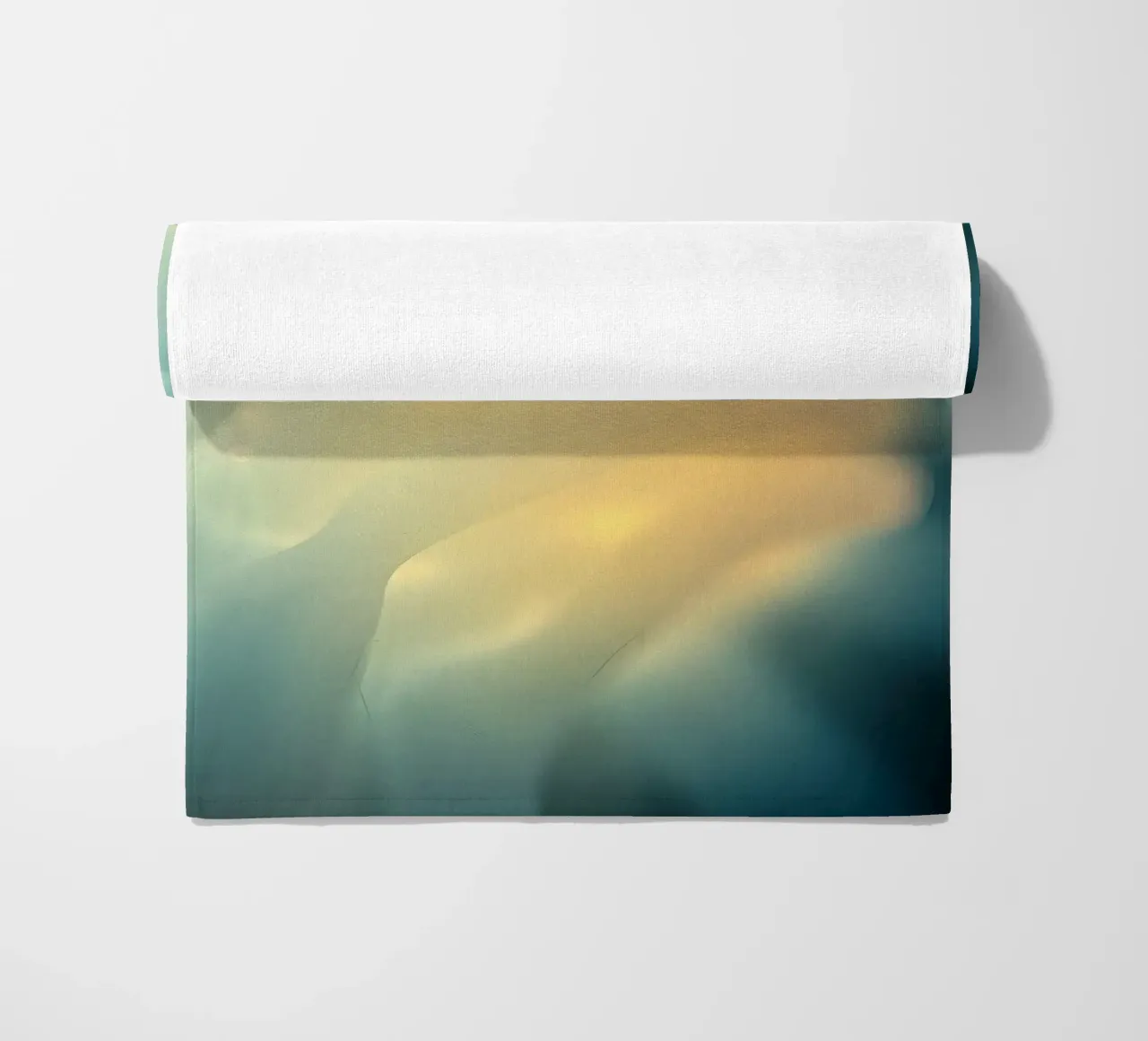 Light swirling in vibrant colors creates a mesmerizing abstr beach towel by DesignDoodle