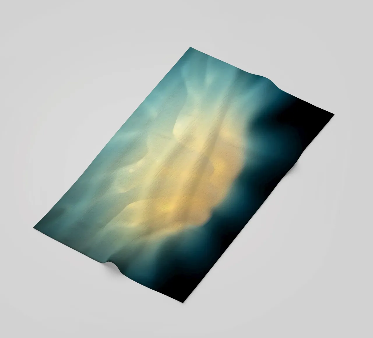 Light swirling in vibrant colors creates a mesmerizing abstr beach towel by DesignDoodle