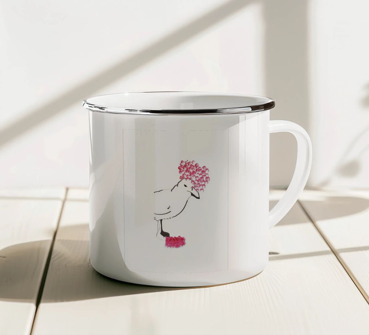Uccelli tazza in smalto da APC ARTWORK