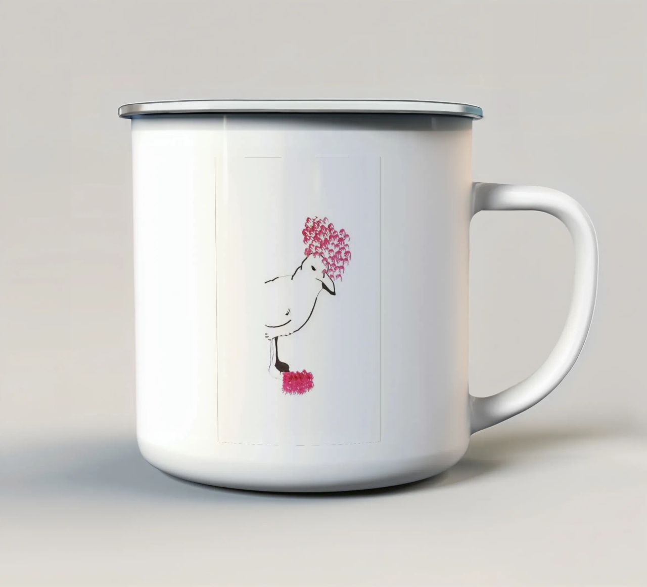 Uccelli tazza in smalto da APC ARTWORK