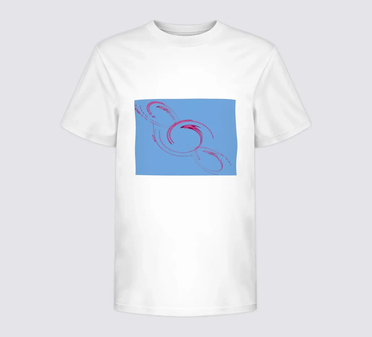 Abstrakte dynamische kreisförmige pinke und blaue Form Kinder T-Shirt von Something for you