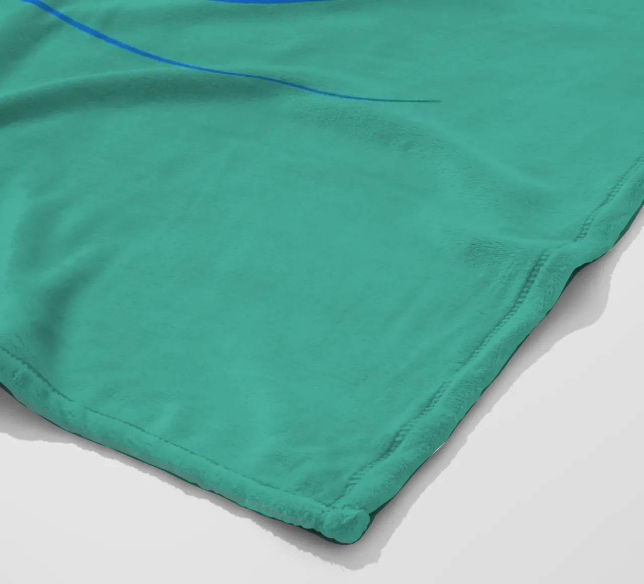 Abstrakte kreisrunde dynamische Form in Blau Fleecedecke von Something for you