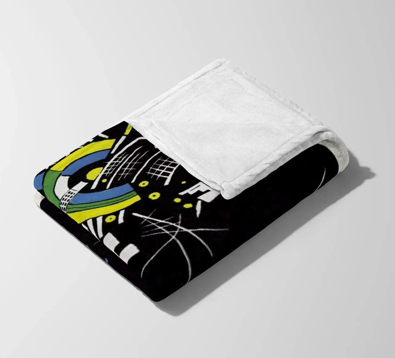 Kandinsky - Kleine Welten VII coperta in pile da Vintage by JUNIQE